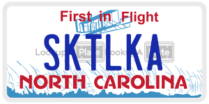 SKTLKA license plate in North Carolina