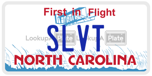 SLVT  license plate in NC