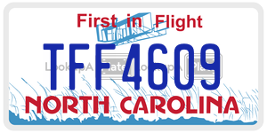 TFF4609 license plate in North Carolina