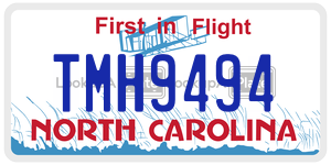 TMH9494  license plate in NC