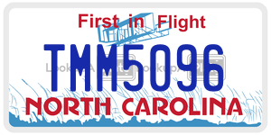 TMM5096  license plate in NC