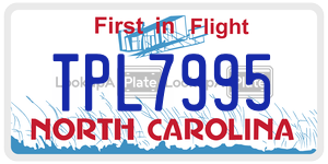TPL7995  license plate in NC