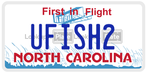 UFISH2 license plate in North Carolina