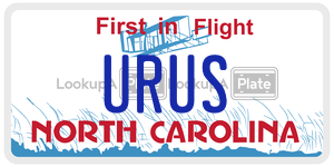 URUS  license plate in NC