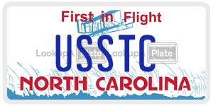 USSTC  license plate in NC
