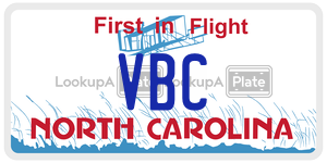 VBC  license plate in NC