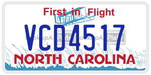 VCD4517  license plate in NC