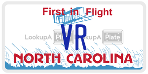 VR  license plate in NC