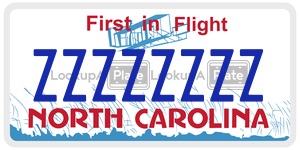 ZZZZZZZZ license plate in North Carolina