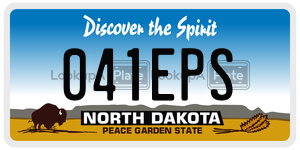 041EPS  license plate in ND