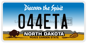 044ETA  license plate in ND