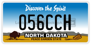 056CCH  license plate in ND