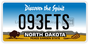 093ETS  license plate in ND