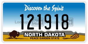 121918  license plate in ND