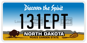 131EPT  license plate in ND