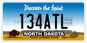 134ATL  license plate in ND