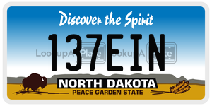 137EIN  license plate in ND