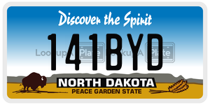 141BYD  license plate in ND