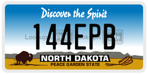 144EPB  license plate in ND
