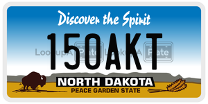 150AKT license plate in North Dakota