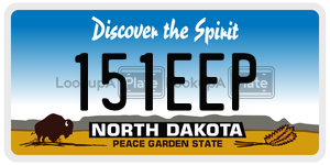 151EEP  license plate in ND
