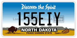 155EIY  license plate in ND