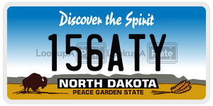 156ATY  license plate in ND