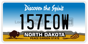 157EOW  license plate in ND