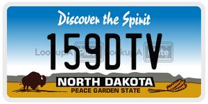 159DTV  license plate in ND