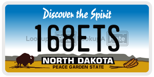 168ETS  license plate in ND
