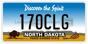 170CLG  license plate in ND