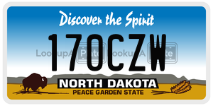 170CZW  license plate in ND