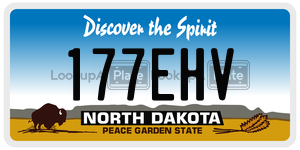 177EHV  license plate in ND
