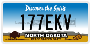 177EKV  license plate in ND
