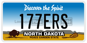177ERS  license plate in ND