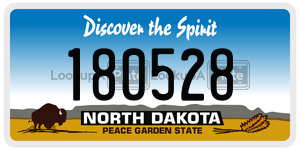180528  license plate in ND