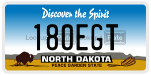180EGT  license plate in ND