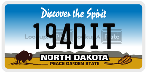 194DIT  license plate in ND