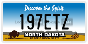 197ETZ  license plate in ND