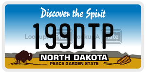 199DTP  license plate in ND