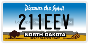 211EEV  license plate in ND