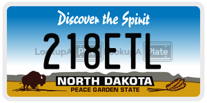 218ETL  license plate in ND
