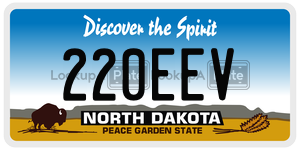 220EEV  license plate in ND