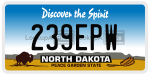 239EPW  license plate in ND