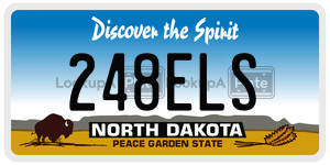 248ELS  license plate in ND