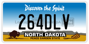 264DLV  license plate in ND