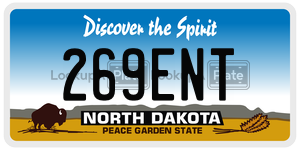269ENT  license plate in ND