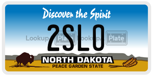 2SLO  license plate in ND