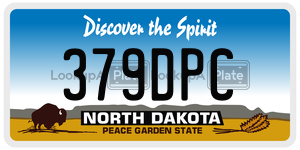 379DPC  license plate in ND