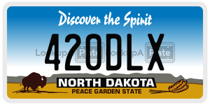 420DLX  license plate in ND
